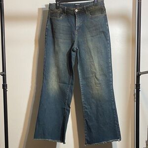 Denim Wide-Leg Jeans in Classic Blue